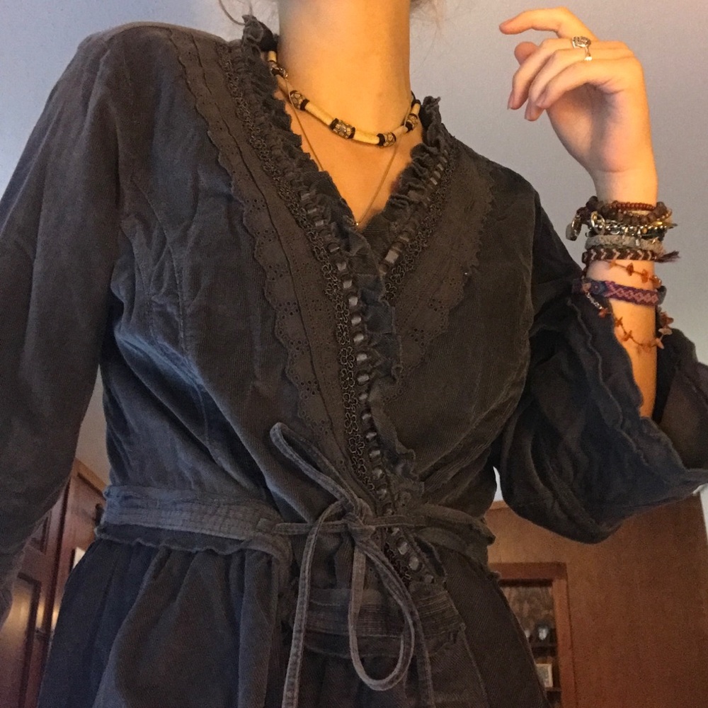 boho corduroy top